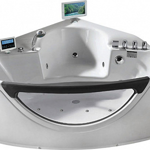 Гидромассажная ванна Gemy G9025 II O 155*155 со стеклянной стенкой